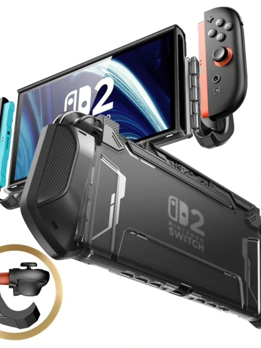 Mumba Blade Series For Nintendo Switch 2 TPU Grip Case Dockable Protective Cover